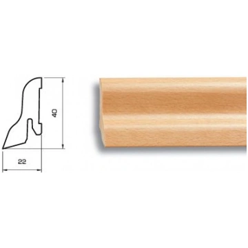 MDF grīdlīste 2,5m/40*22/dižskābardis Catania Pedr