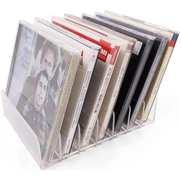 sdroceRyaM 1 x caurspīdīgs akrila CD turētājs DVD/