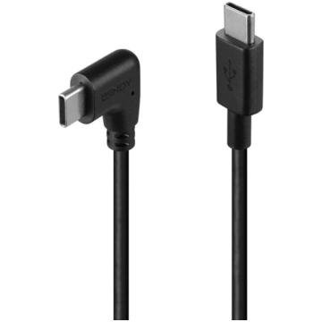 Lindy 1m USB 2.0 Type C Cable, 90° Right Angle, 60