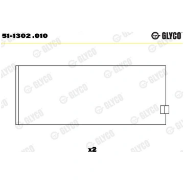 Glyco 51-1302 .010 - KLAŅA GULTNIS 51-1302 .010