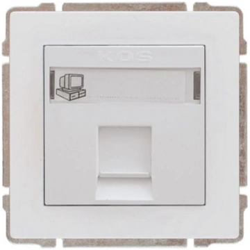 KOS KOS66 komputerowe RJ45 nieekranowane etykieta 