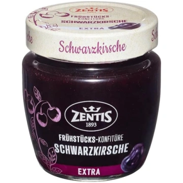 Zentis Breakfast melno ķiršu ievārījums 230 g – au