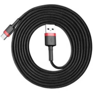 Baseus Cafule USB do USB-C 2A 3m (czerwono-czarny)