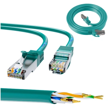 Extralink Cat.6 FTP Patch Cable 0.5m, Copper Ether
