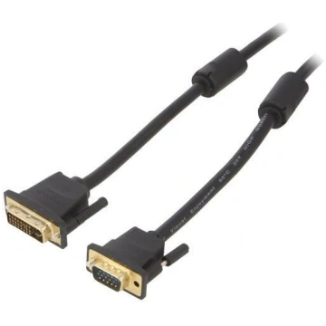Cable; D-Sub 15pin HD plug,DVI-I (24+5) plug; PVC;