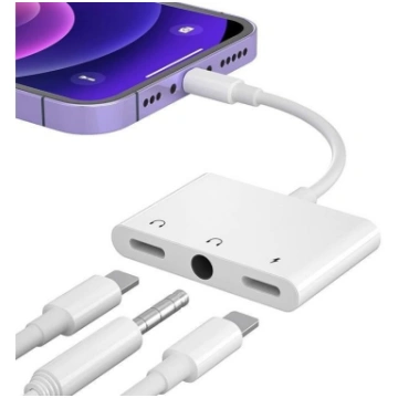 3 Ports Adapter Converter 2 Lightning Ports and 1 