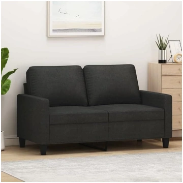 ShGaxin 359159 2-Seater Sofa Black 120 cm Fabric, 