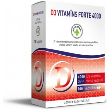 Uztura bagātinātājs Akcentum Vitamīns D3 Forte 400