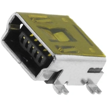 Connector: USB B mini; socket; SMT; PIN: 5; horizo