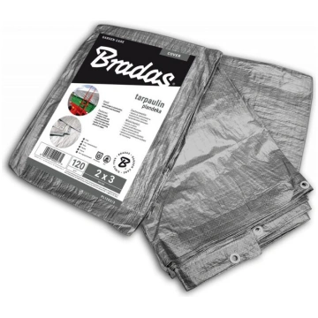 Pastiprināts brezents 120g, 15x20m Bradas