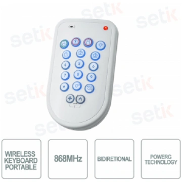 Wireless Portable Keyboard - PowerG 868MHz - Bente
