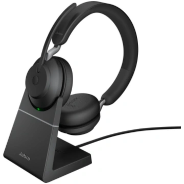 Jabra Evolve2 65 USB-A Black UC Chrg stand Stereo