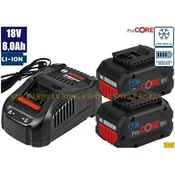 Lādēšanas komplekts Bosch Starter-Set 2 x ProCORE1