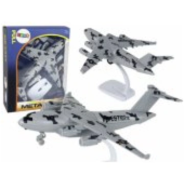 LEAN Toys Military Gray Camo UNITED Airplane Figur