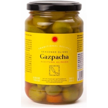 Zaļās olīvas ar kauliņiem un dārzeņu piedevām “Gaz