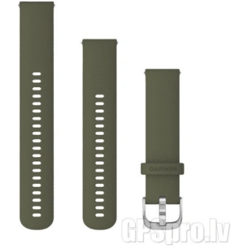 GARMIN Quick Release Band 20mm, Moss with Silver H