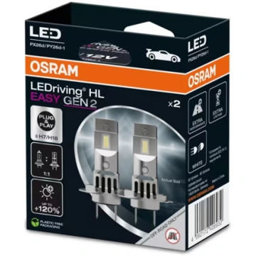 LED spuldzes H7/H18, 16W, 6500K, 2000Lm, LEDriving