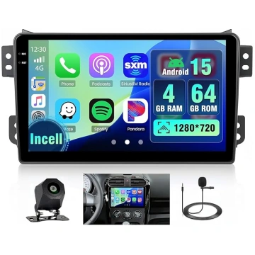 4+64G Android auto radio ar ekrānu priekš Suzuki S