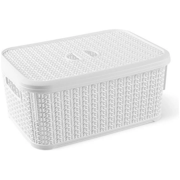 BASKET 6L KNIT M-066 WHITE