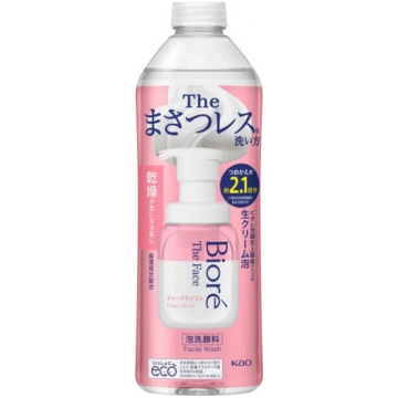 Biore Deeply moisturizing facial wash refill 340ml