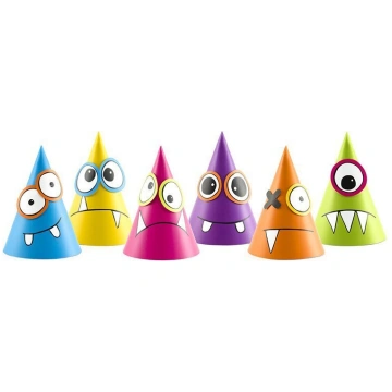 Cepurītes Monsters Mix, 10 cm, 1 iepak. /6 gab. Pa
