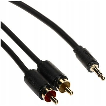 Audiokabelis Unitek C19025BK01 — 2× RCA (Cinch) uz