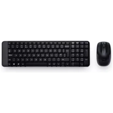 Logitech MK220 Wireless Keyboard+Mouse, Black, Sil
