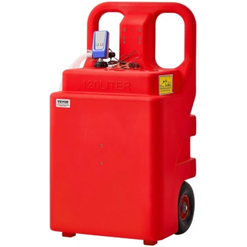 Fuel Caddy, 32 Gallon, Portable Fuel Tank with 12V