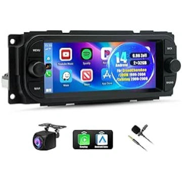 Auto radio Android 14 priekš GrandCherokee / 300M