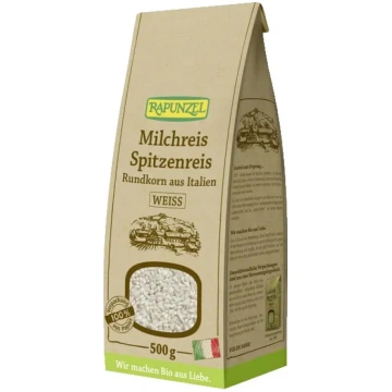 Rapunzel BIO baltie / apaļie piena rīsi, 500g