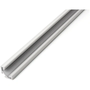 Leņķveida 2m, LED Lentes Profils (balts) + melns s