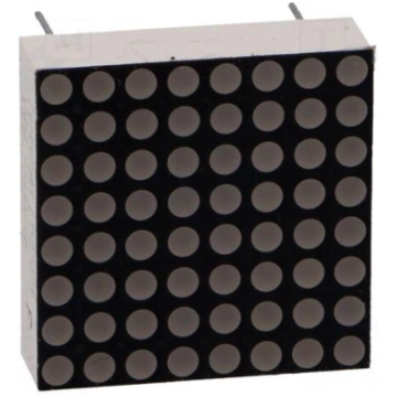 Display: LED | matrix | 8x8 | red | 3÷4.5mcd | cat