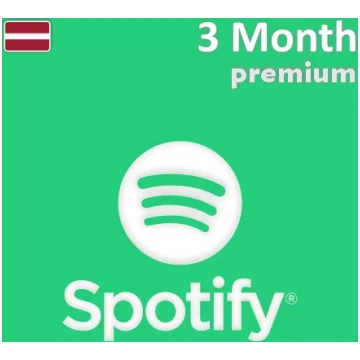 Spotify Premium dāvanu karte 3 mēnešiem (Latvija)