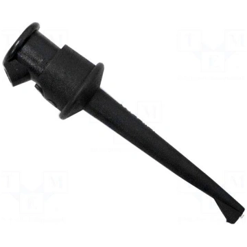 Clip-on probe | hook type | 5A | black | Contacts: