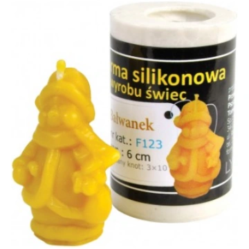 Sveču forma sniegavīrs 6cm