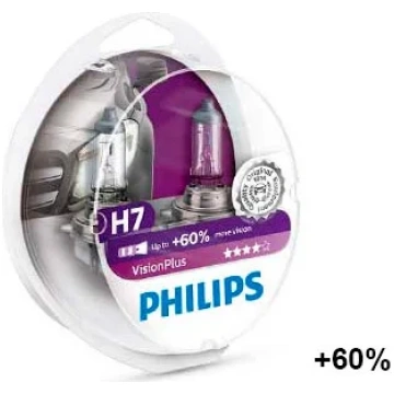 Lampa PHILIPS H7 12V VisionPlus Blisteris (2 gab.)