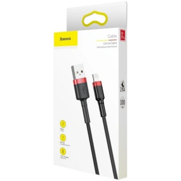 Baseus Cafule USB Lightning Cable 2.4A 1m (Red+Bla