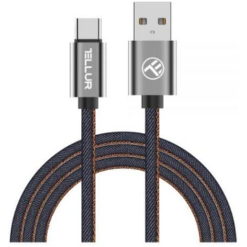 Tellur Data cable, USB to Type-C, 1m Denim