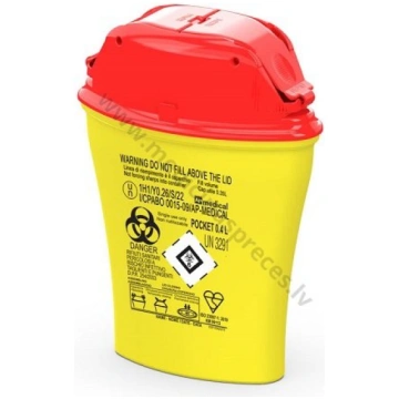 Konteiners medicīniskiem atkritumiem 0.4 L (Pocket