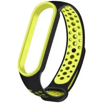 Beline siksna Mi Band 7|6|5 melna-zaļa