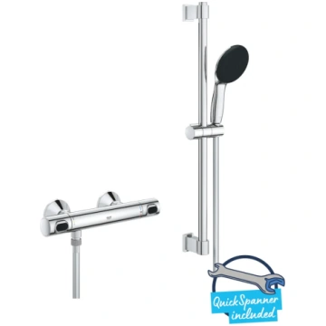 Grohe Precision Flow - Dušas komplekts ar termosta