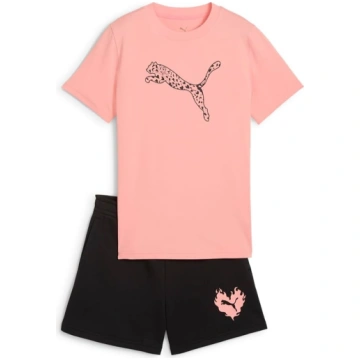 PUMA Meiteņu triko un šortu komplekts meitenēm Fla
