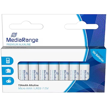 MediaRange BATTERY ALKALINE AAA 1.5V/10PCS MRBAT10