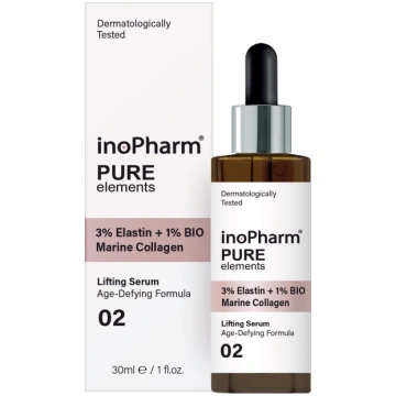INOPHARM PURE ELEMENTS Liftinga sejas serums ar 3%
