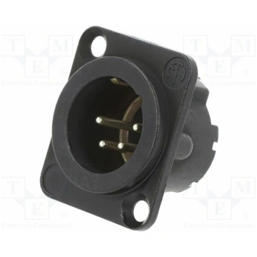 Connector: XLR; socket; male; PIN: 4; straight; so