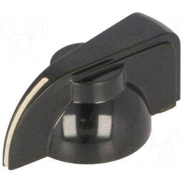 Knob | with pointer | Øshaft: 6mm | Ø19x12.8mm | s