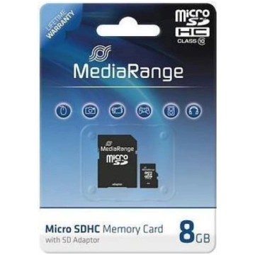 Media Range 8 GB microSD, memory card (black, Clas