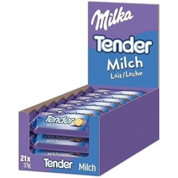 Milka: Tender Milk - Piens - Uzkodas batoniņi - 21