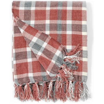 DOMOLETTI Pledi Domoletti T231022 Chenille, sarkan