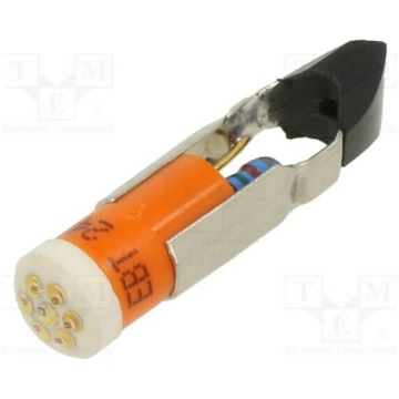 LED lamp; T5,5K; orange; 24VDC; plastic; -20÷60°C 